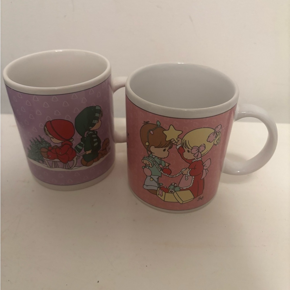 Vintage Precious Moments coffee mug set